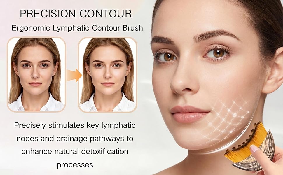 Lymphatic Contour Massage Facial Brush